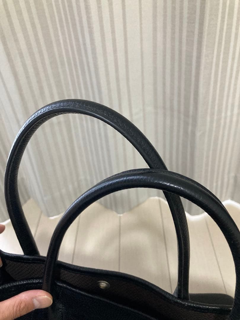 UNITED ARROWS ブラックレザートートバッグ