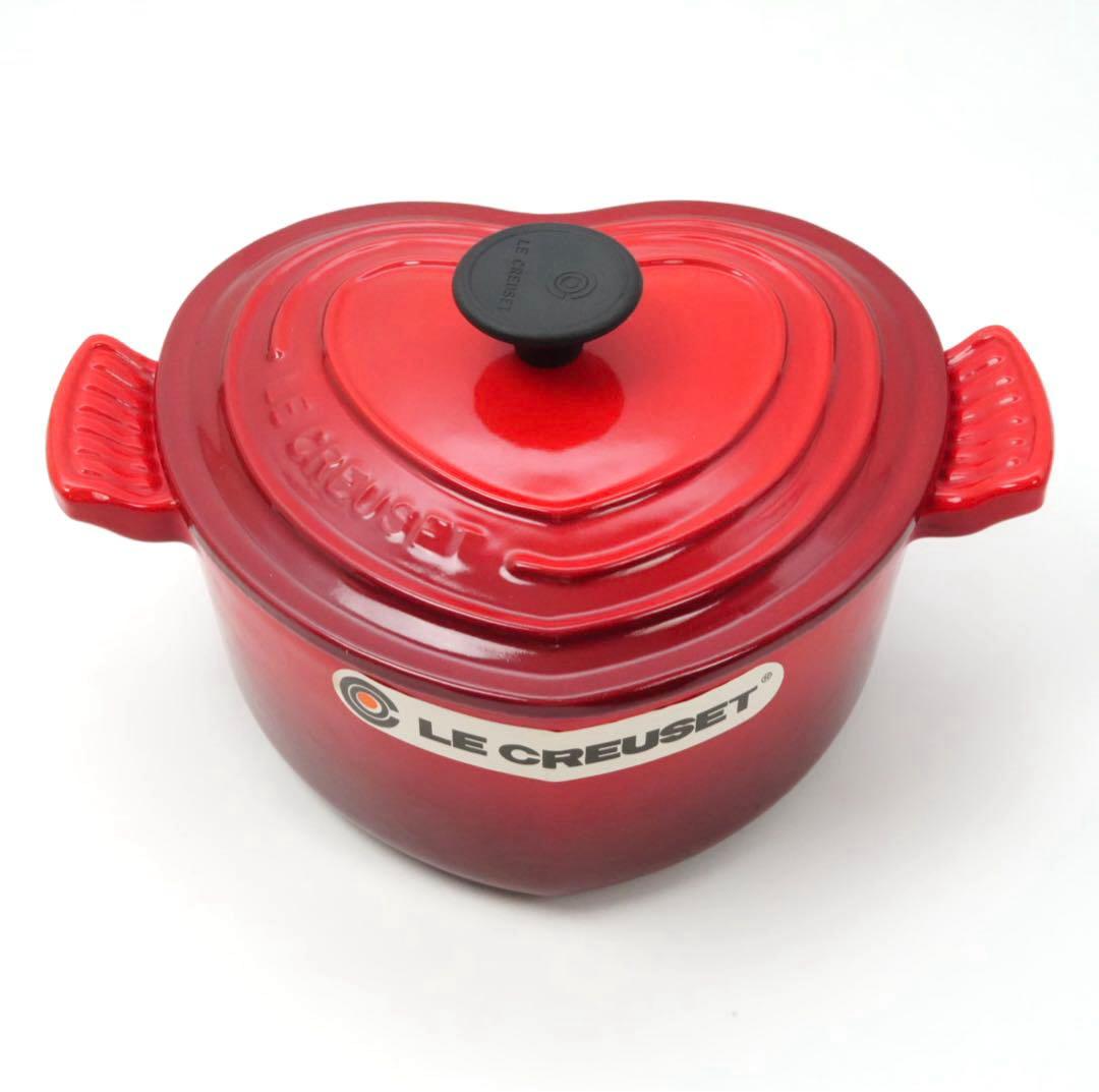 【未使用】LE CREUSET　ココット ダムール チェリーレッド　18cm