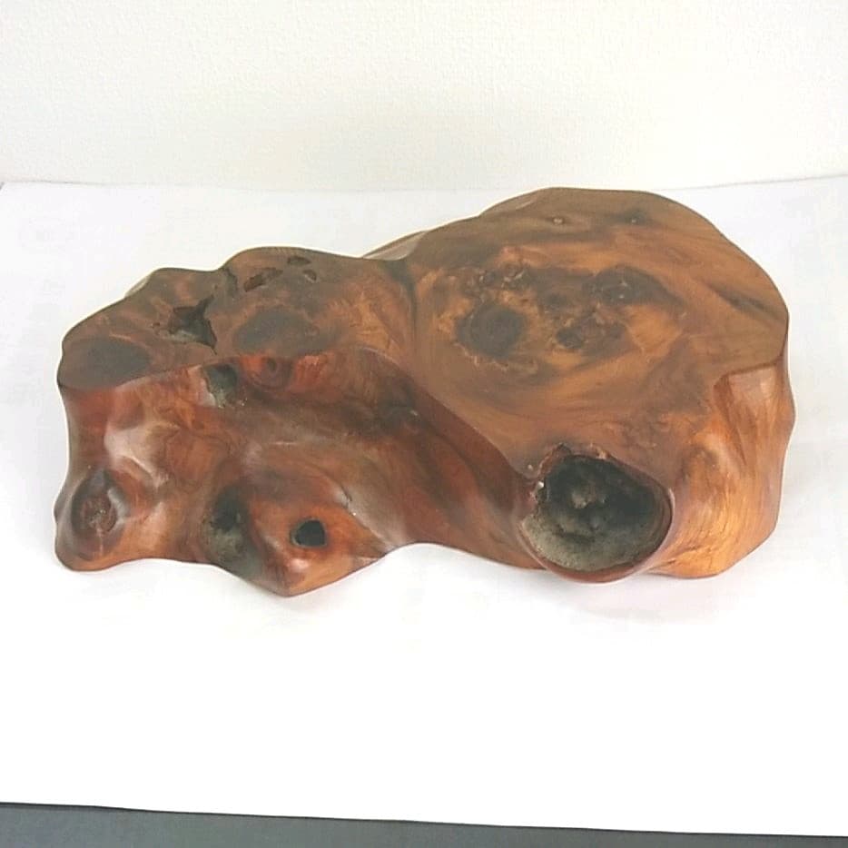 屋久杉の壺  花台付き