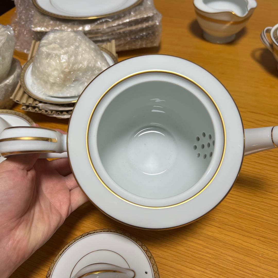 ノリタケ　ティーセット カップ プレート ポット　東海銀行100年記念