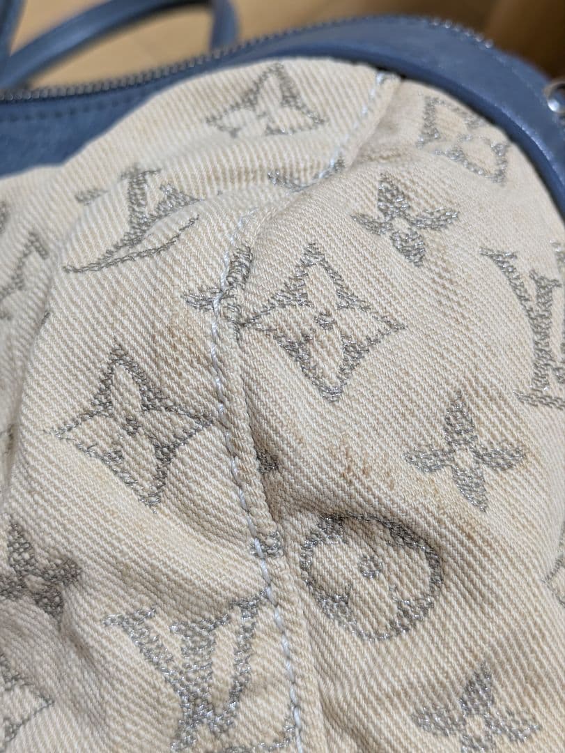 ルイヴィトン モノグラム デニム スピーディ ラウンド 2WAY ボストンバッグ