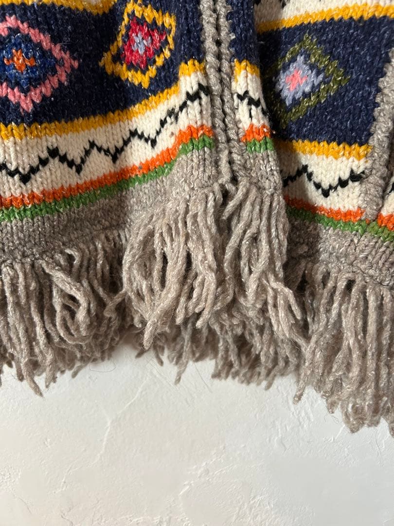 エグアドル　ニット　フードパーカー　itimi toro otoe