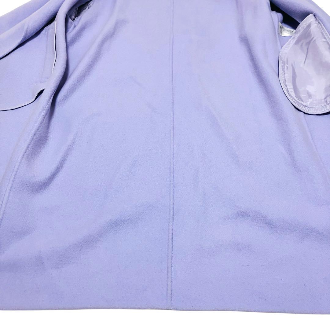 23区　マンテコ　リバーロングコート　チェスターコート　上質ウール　ラベンダー