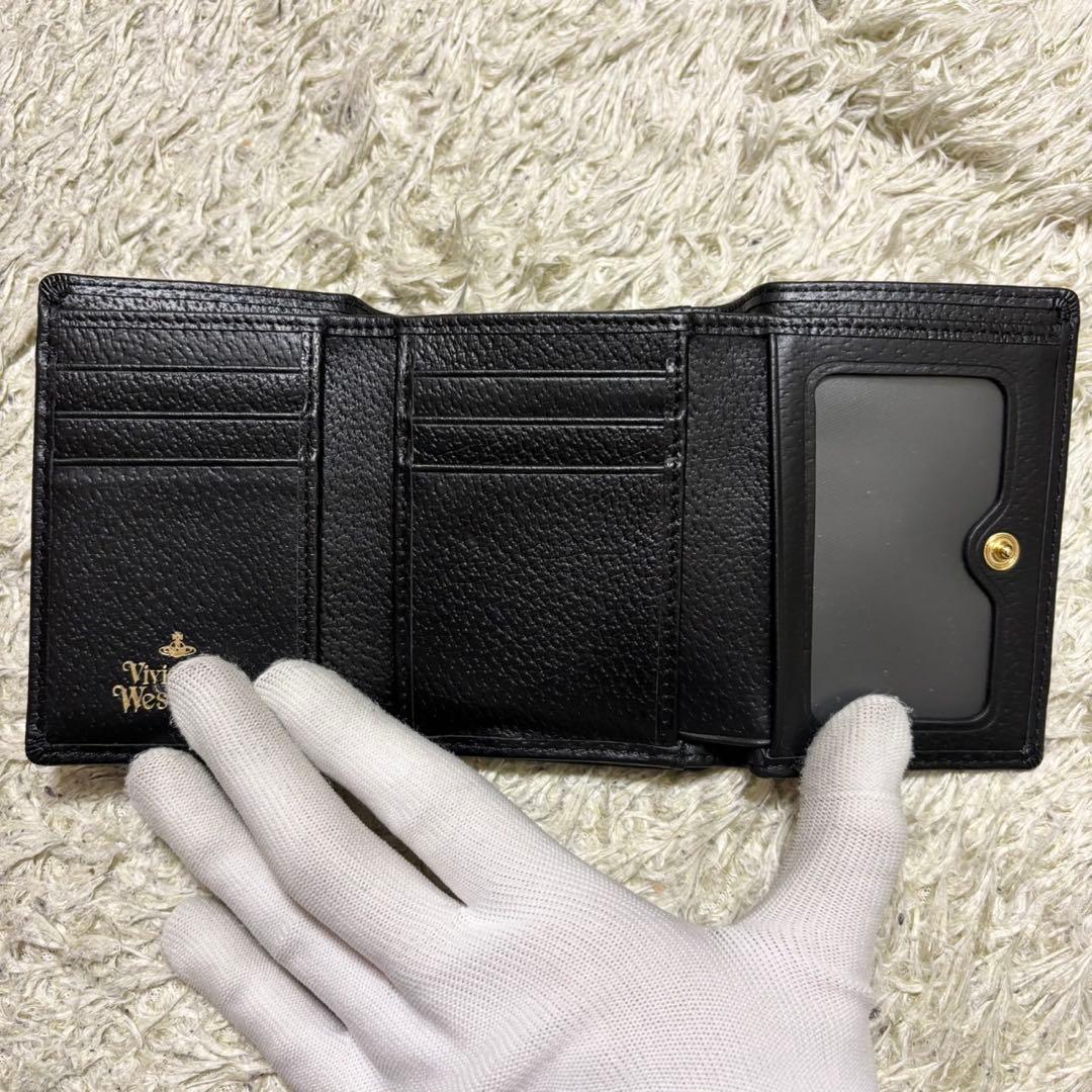 ヴィヴィアンウエストウッド 三つ折り財布 がま口 オーブ ブラック