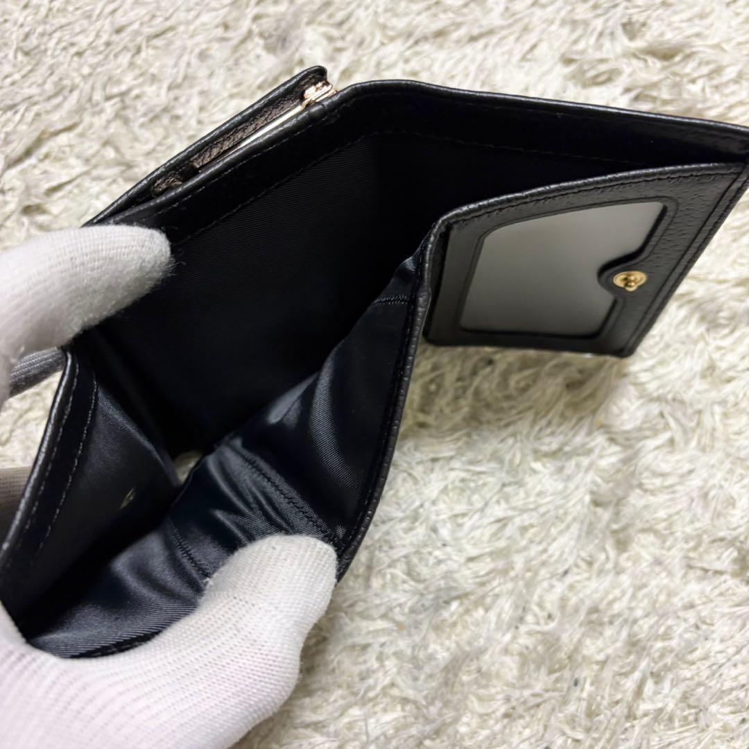 ヴィヴィアンウエストウッド 三つ折り財布 がま口 オーブ ブラック