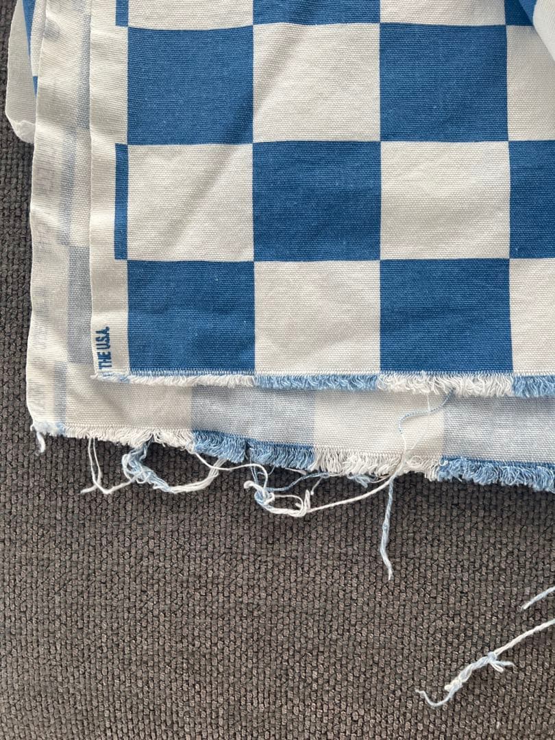 超希少 80s CHECKER FLAG USA製 ヴィンテージファブリック