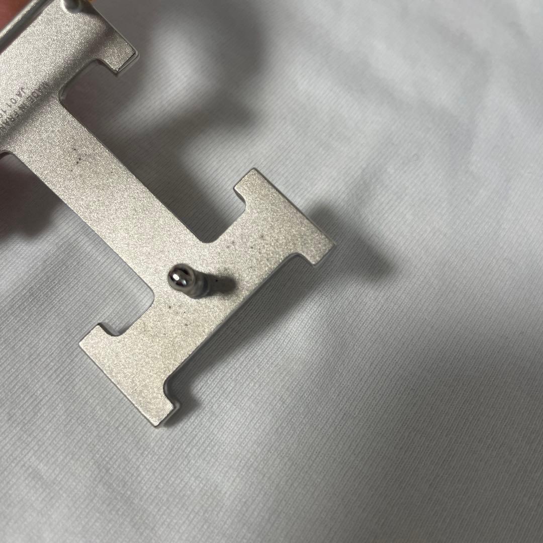 エルメスベルトバックルのみ《H》 シルバー中古32mmシルバー