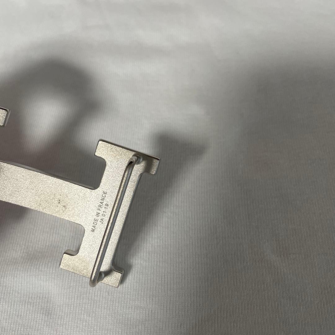 エルメスベルトバックルのみ《H》 シルバー中古32mmシルバー