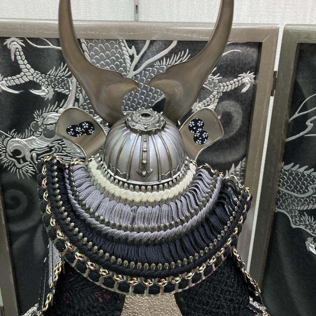 F4 訳あり特価！台巾75㎝位　五月人形鎧飾り　収納鎧飾り　五月鎧飾り