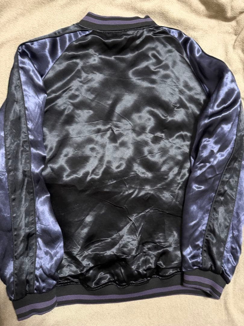 美品 ２面用 絡繰魂 キツネ 日本限定 vintage スカジャン レーヨン