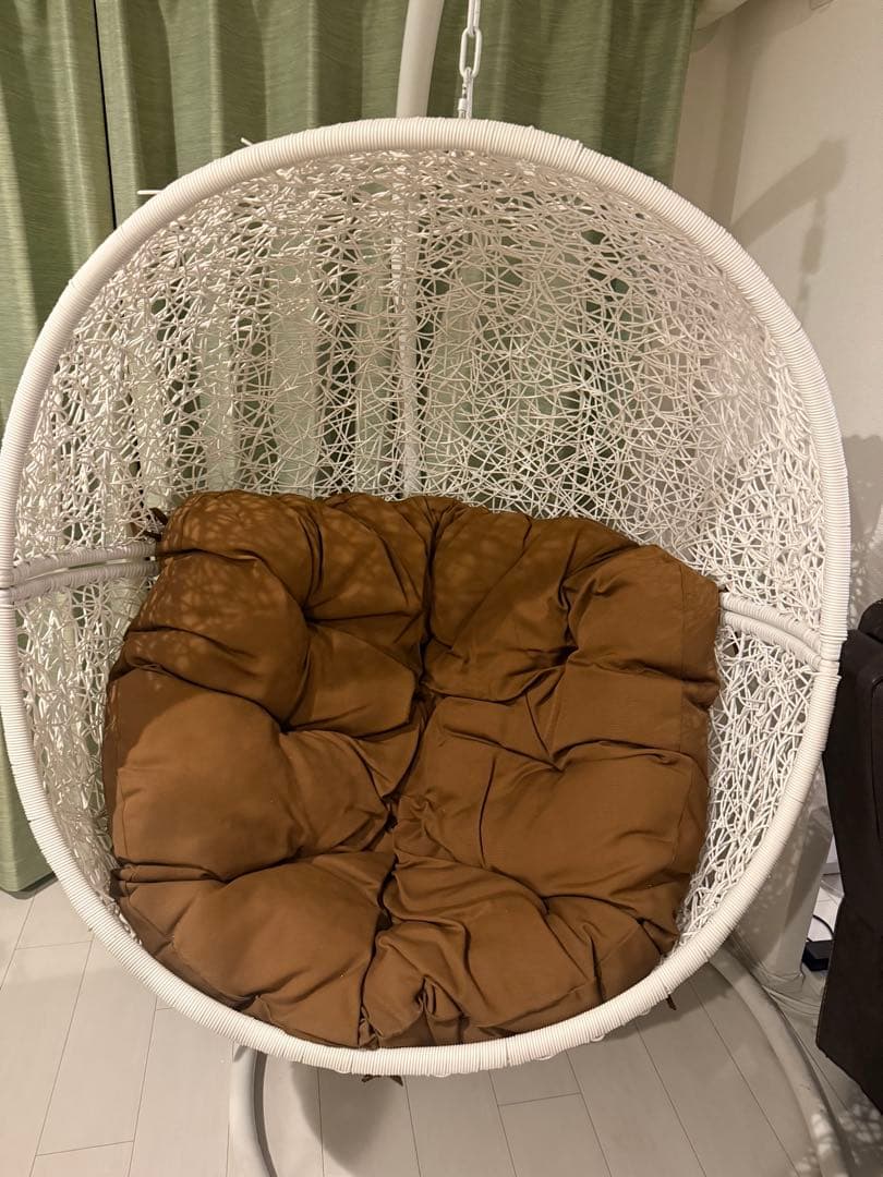 吊り下げ式ハンギングチェア ホワイト