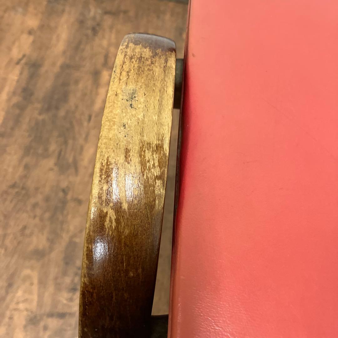 A-3 昭和レトロ 秋田木工株式会社 木製スツール 剣持勇 椅子 イス 古家具