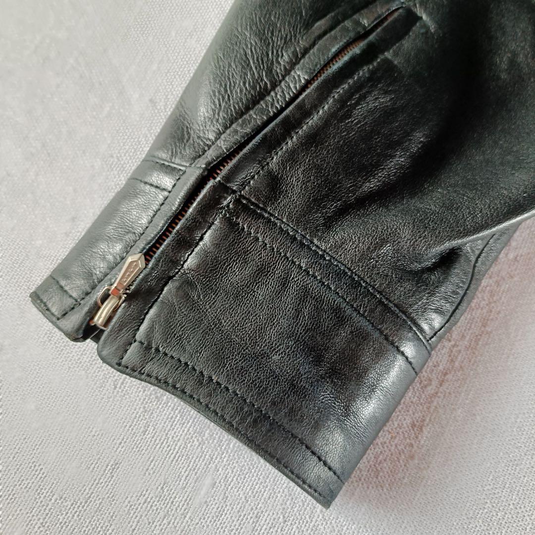 90s フランス製 agnes b special 短丈 レザージャケット