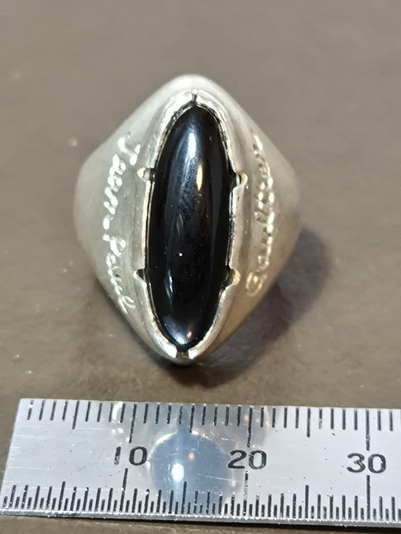 Jean Paul Gaultier シルバーリング 天然石 オニキス