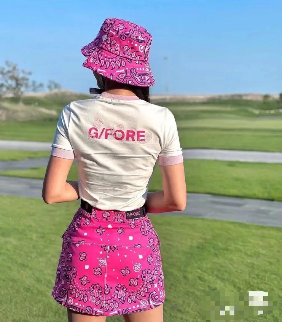 1点のみG/FORE ジーフォアフロントジッパースカートピンクsizeS