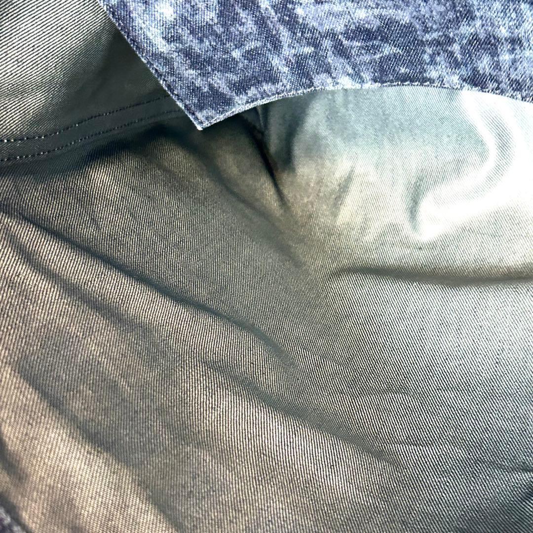 美品 ディーゼル デニムトートバッグ 大きい 肩掛け ケミカルウォッシュ 鞄