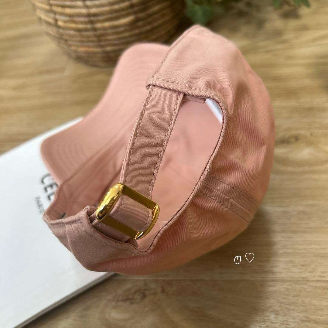CELINE　セリーヌ トリオンフベースボールキャップ　L　ヴィンテージピンク