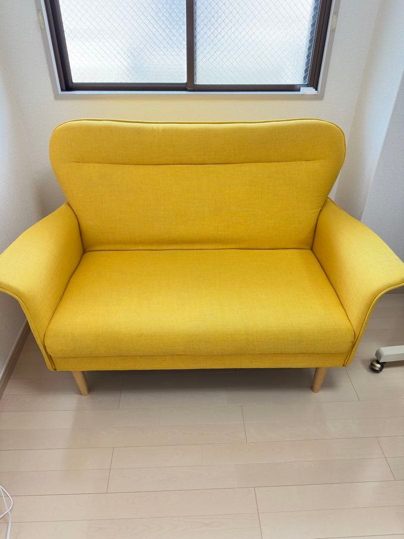 フランフラン　イエロー 布製ソファ
