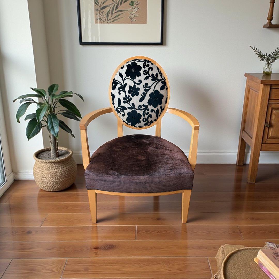 ① ネオクラシコ NEO 花柄　チェア 椅子 クラシック アンティーク モダン