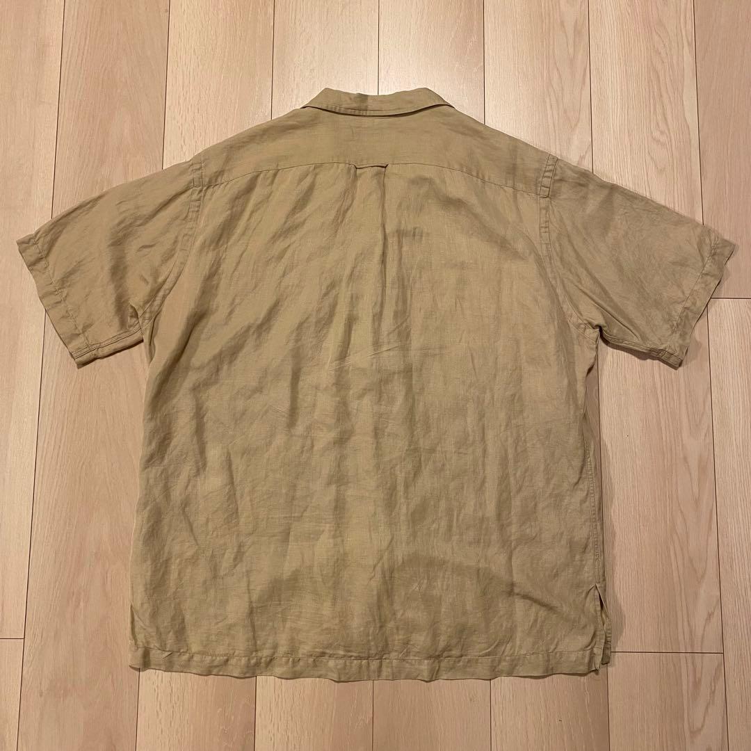 [希少] 90s Ralph Lauren 開襟シャツ シルク リネン