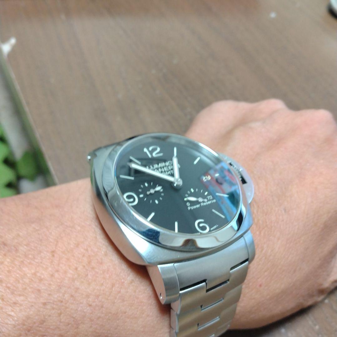 パネライ　純正ステンレス製ベルト　パネライブラック購入　正規品　美品