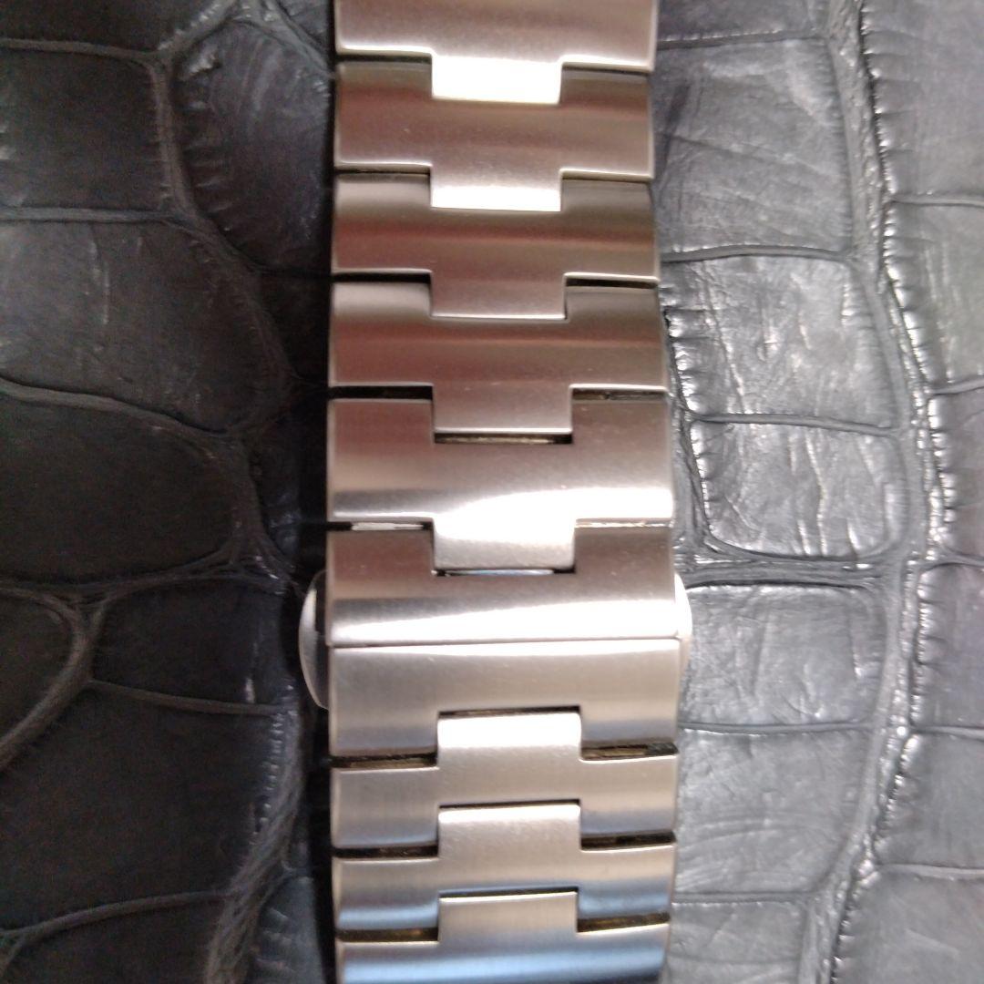 パネライ　純正ステンレス製ベルト　パネライブラック購入　正規品　美品