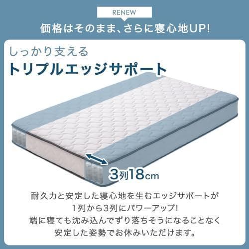 マットレス ダブル 極厚　トリプル ポケットコイル ウレタン　高級　通気性　最高