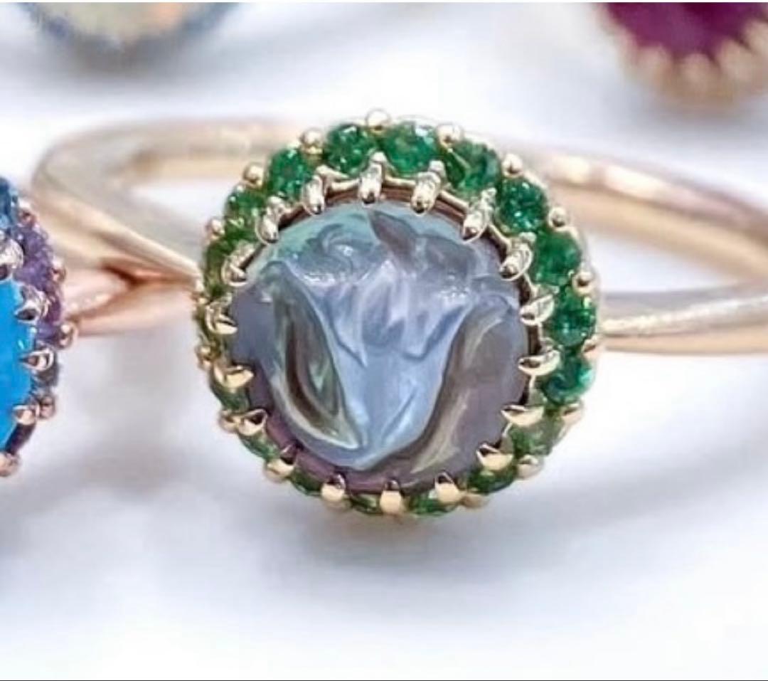 パ一セルジュエリー　ポンポネリング　parcelle