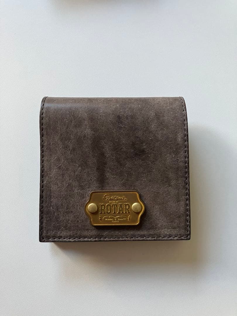 ROTAR ワークプレート スリム ウォレット グレー