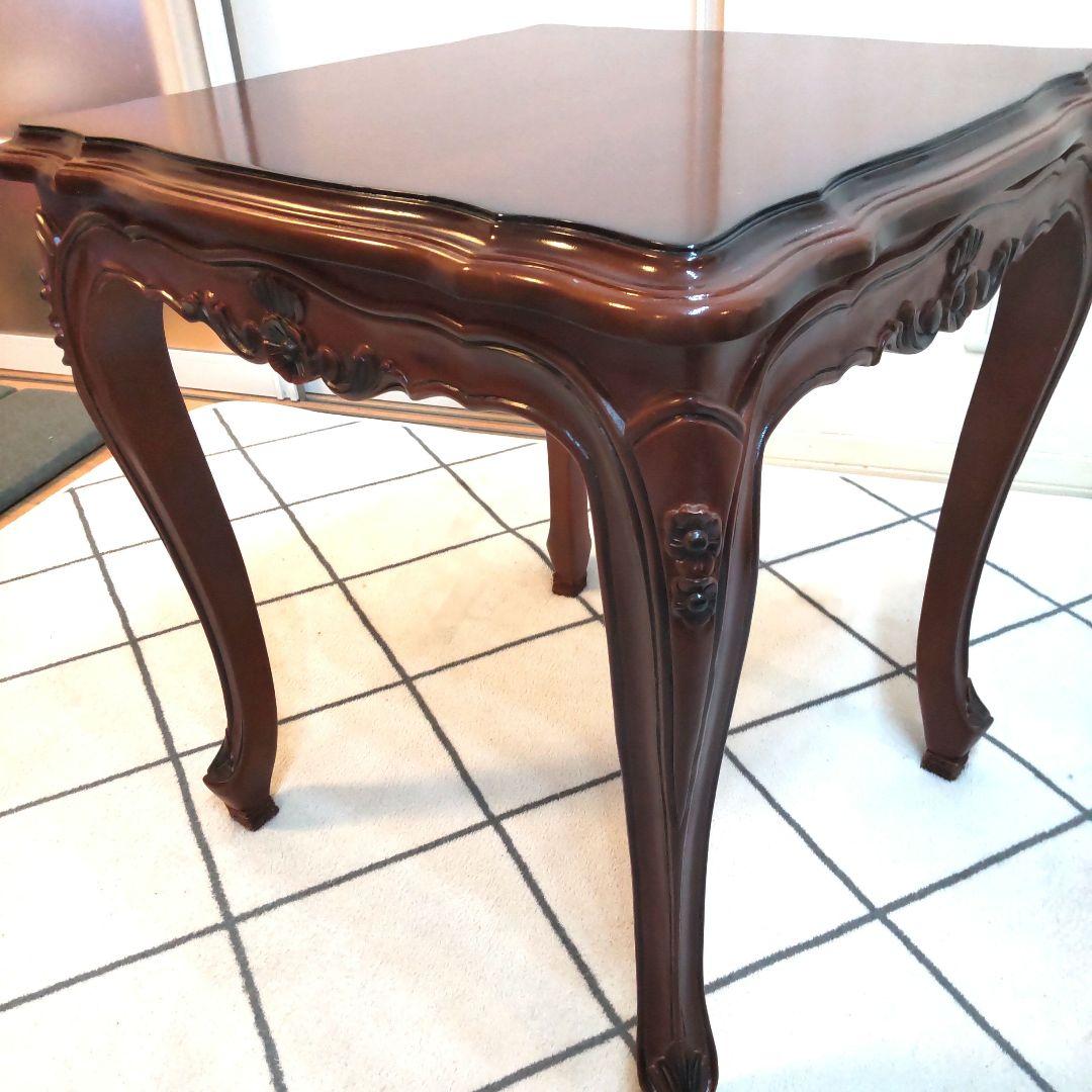 JAMページ 猫脚 アンティーク マホガニー家具 サイドテーブル