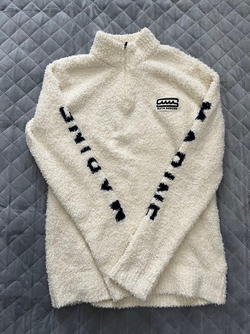 美品✨muta ムータパイル地ジップジャケット オフホワイト