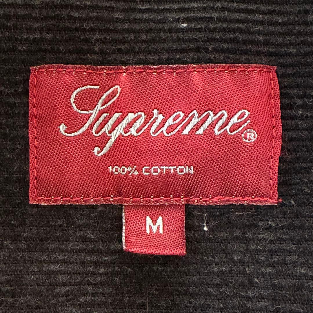 Supreme　Washed Corduroy　コーデュロイ シャツ　黒　Ｍ
