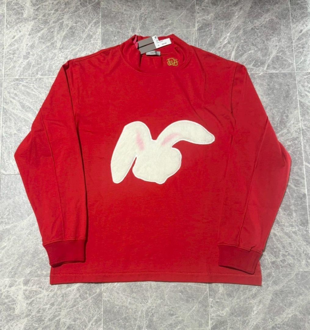 22万円 DIOR 2023SS ERL ディオール ラビットパッチ ロンT L