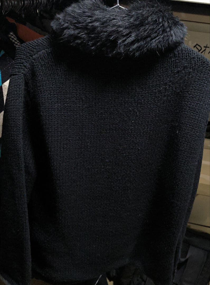 BURBERRY BLACK LABEL ファー付きジャケット