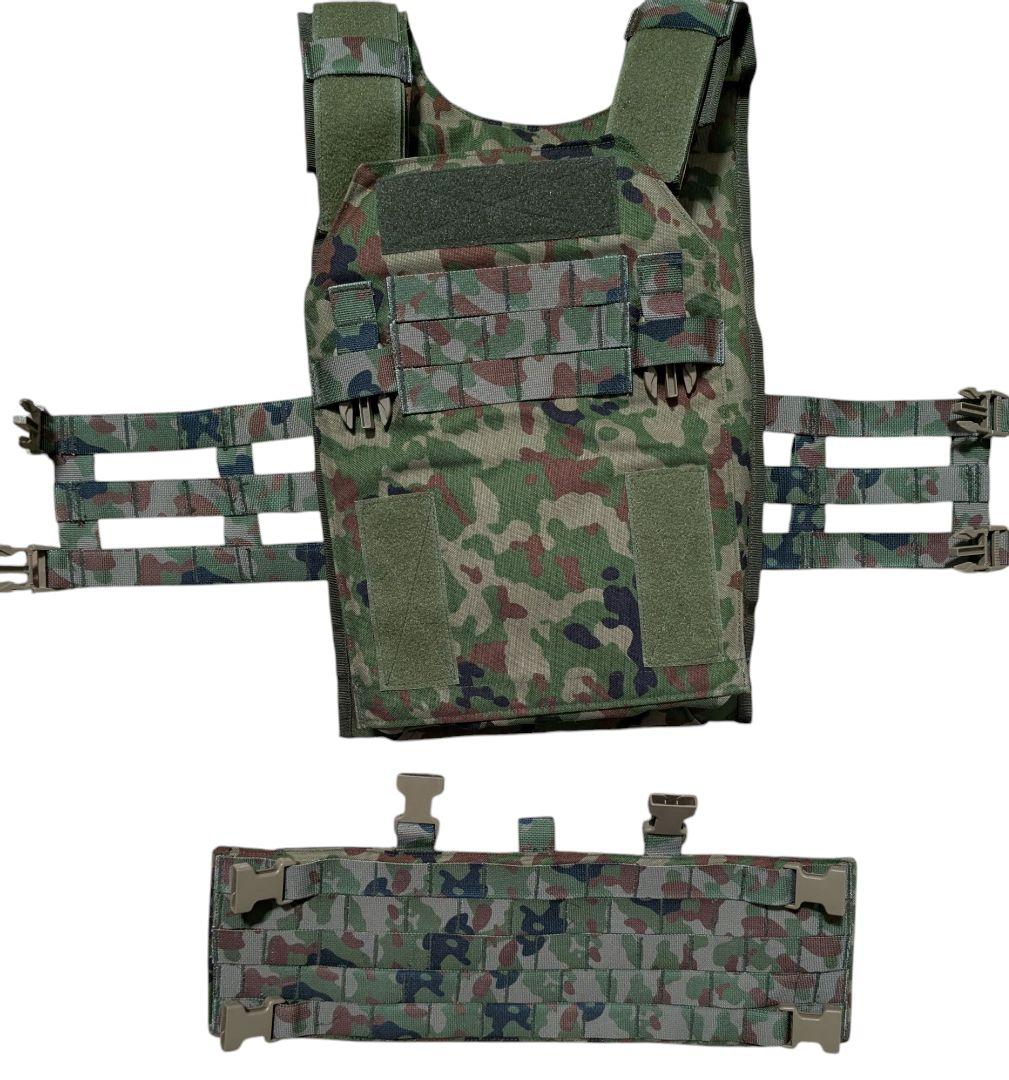 陸自 18式防弾ベスト プレキャリ　プレートキャリア　陸上自衛隊迷彩　3型