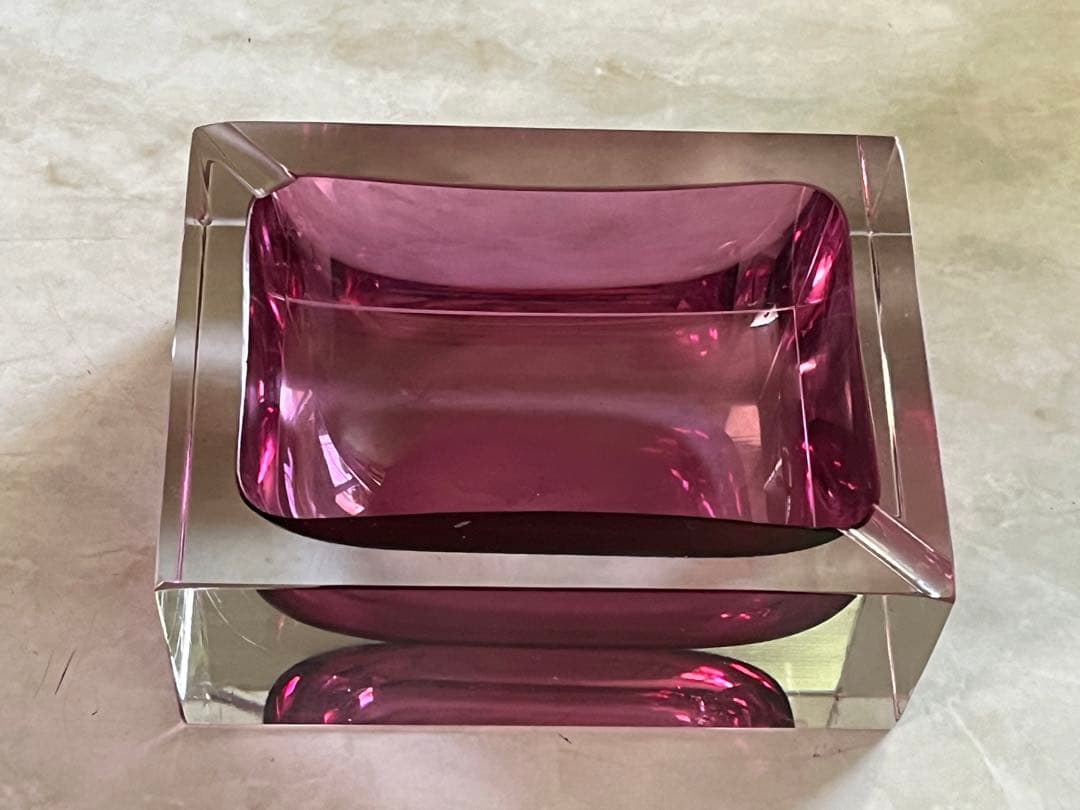 灰皿　ガラス　クリスタル