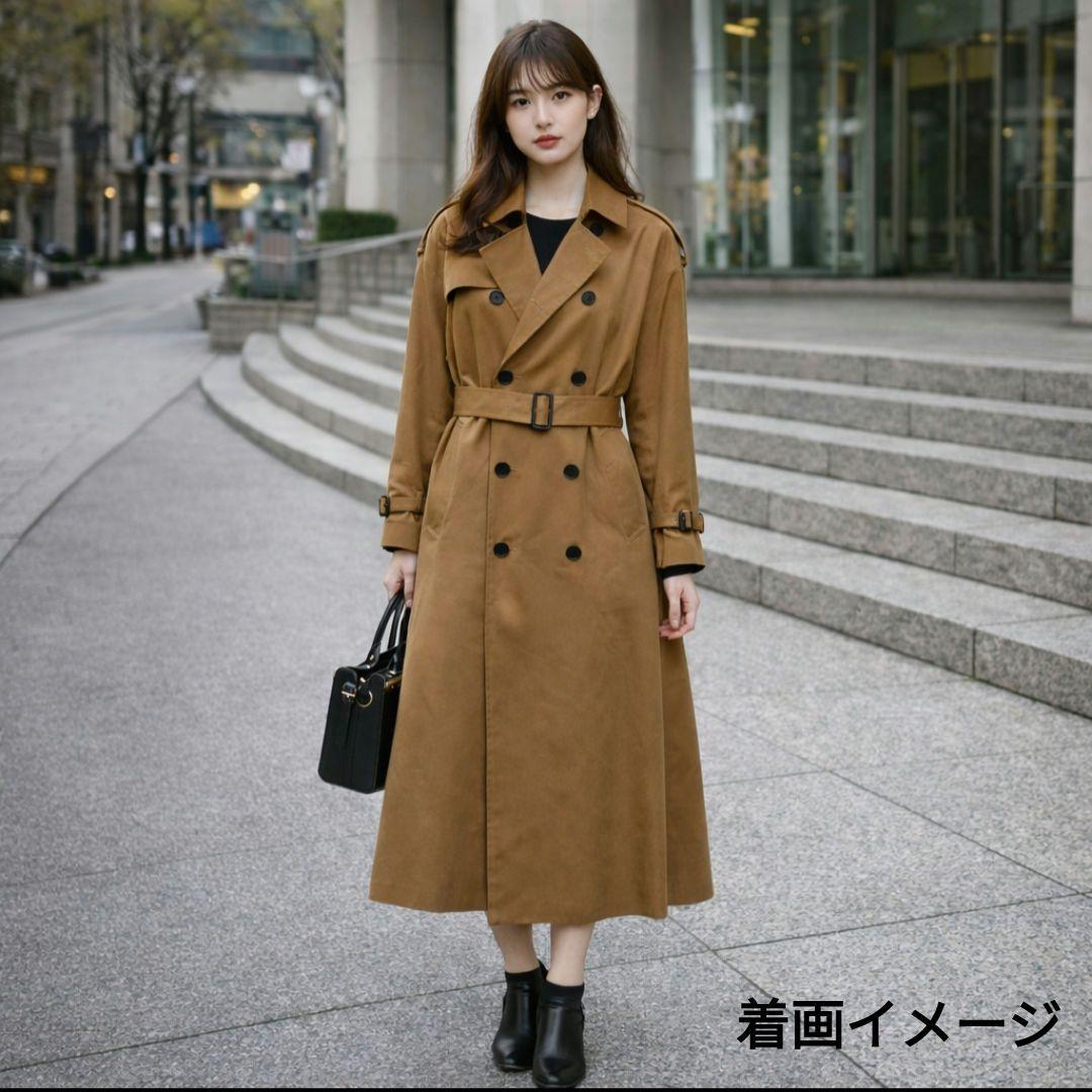 【極美品】HYKE BIG FIT トレンチコート 脱着ライナー付 ベルト付