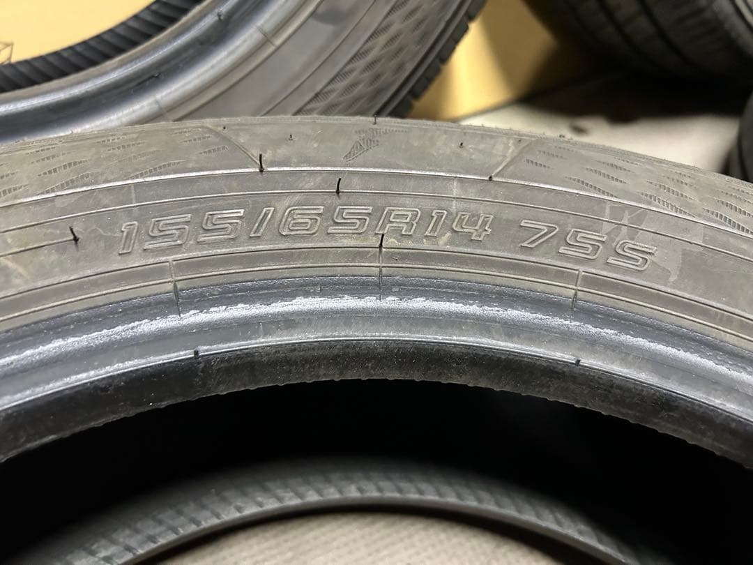 【9分山！】4本セット155/65R14軽自動車用【24年製造】日本製タイヤのみ