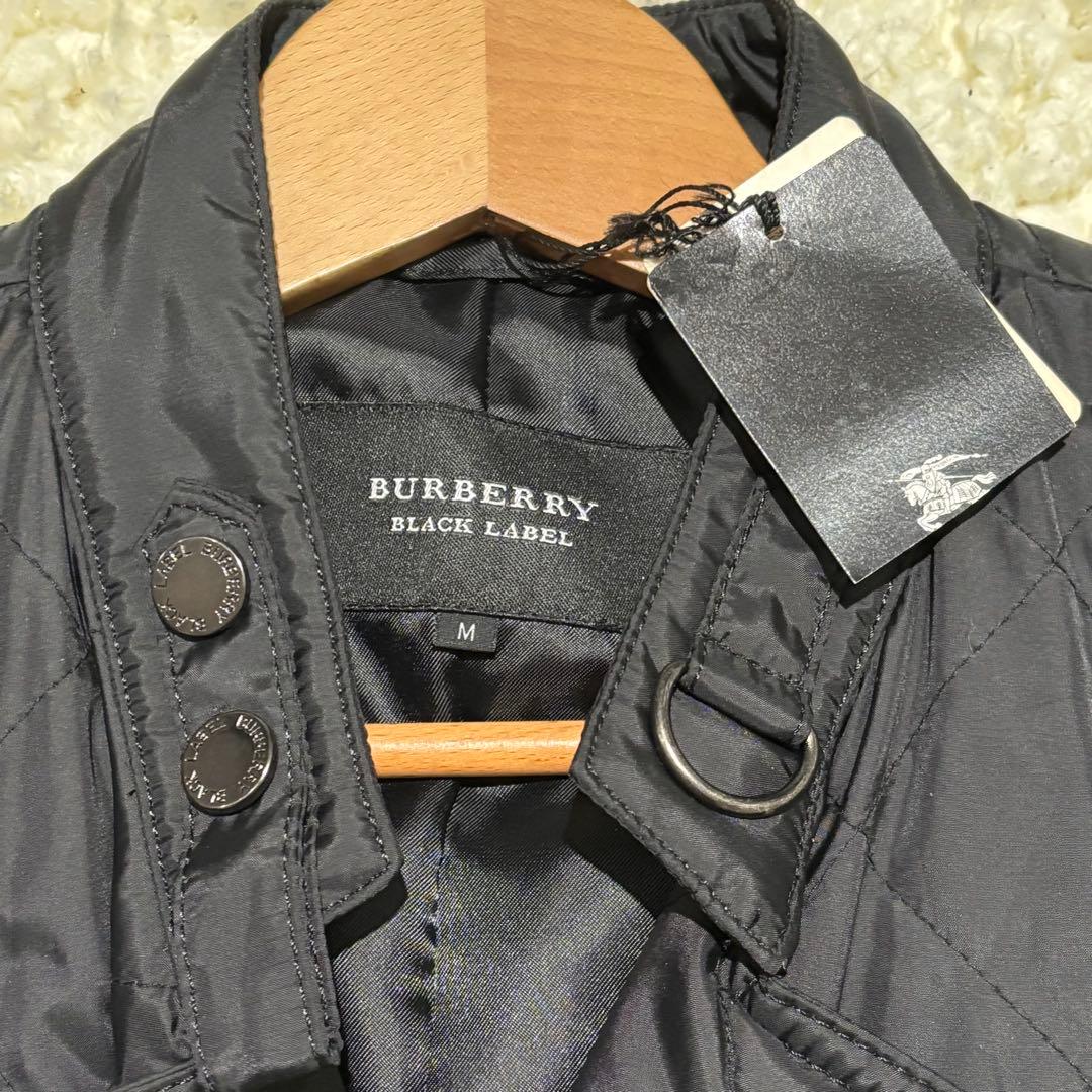 新品 Burberry Black Labelキルティングライダースジャケット