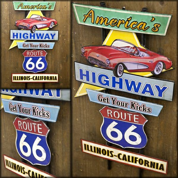 要問い合わせ♥️アメ車好きならたまらない♥️ブリキ看板　アメリカン雑貨　６種