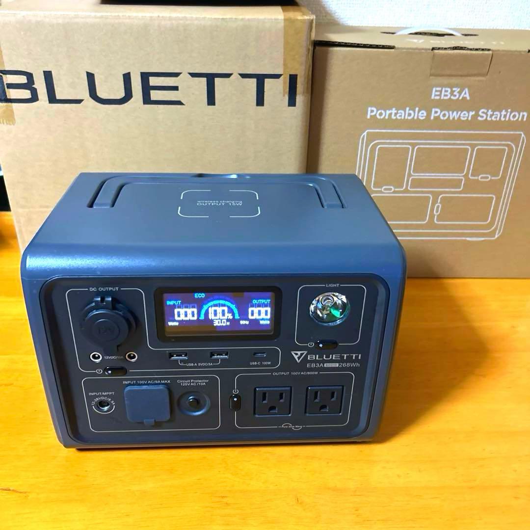 BLUETTI EB3A ポータブル電源 268Wh 最大600W 大人気 美品