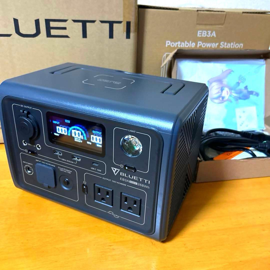 BLUETTI EB3A ポータブル電源 268Wh 最大600W 大人気 美品