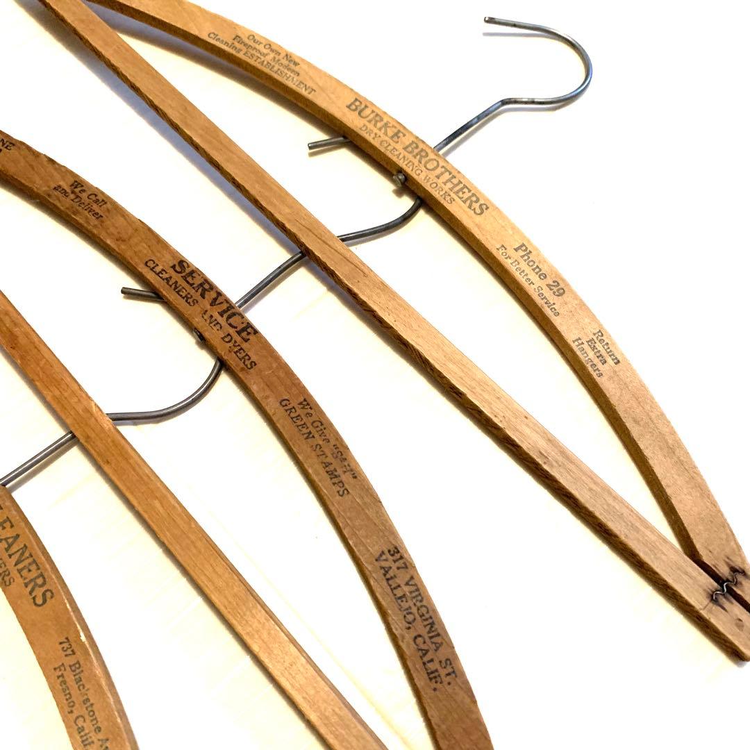 ヴィンテージ U.S.A.木製ウッドハンガー15本セット wood hanger