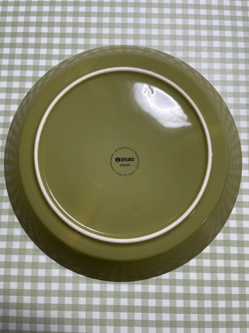 【廃盤品】イッタラ　ティーマ　オリーブグリーン　4枚+1枚セット