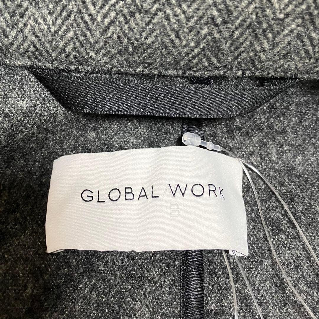 【新品タグ付き】　グローバルワーク　MBコラボ　ウーリーテック　ロングコート　L
