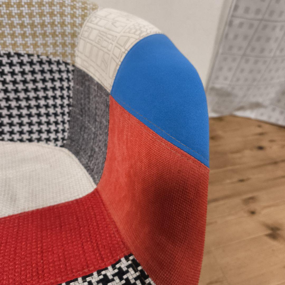 ロッキングアームシェルチェア　リプロダクト　パッチワーク