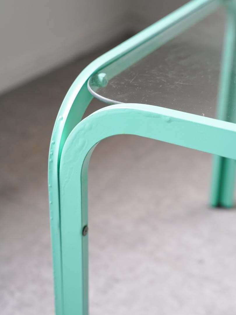 ポストモダン コーヒー ローテーブル ガラストップ 昭和レトロ モダン