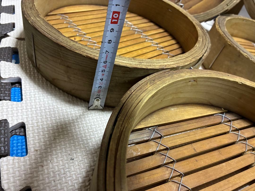 7個セットヒノキセイロ 檜セイロ 24cm かっぱ橋道具街購入 確かに1個3万円