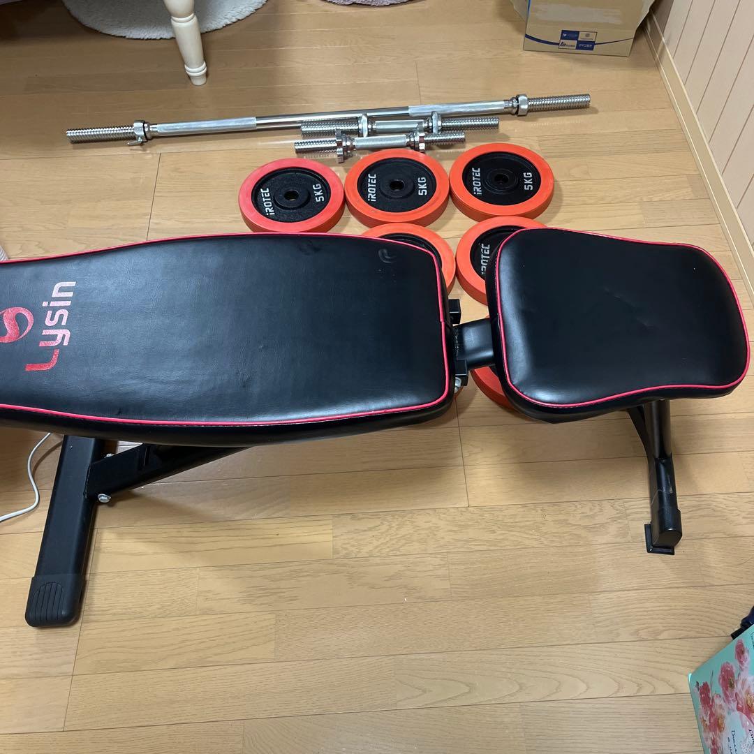 IROTEC ダンベルセット 50kg トレーニングベンチ他付き