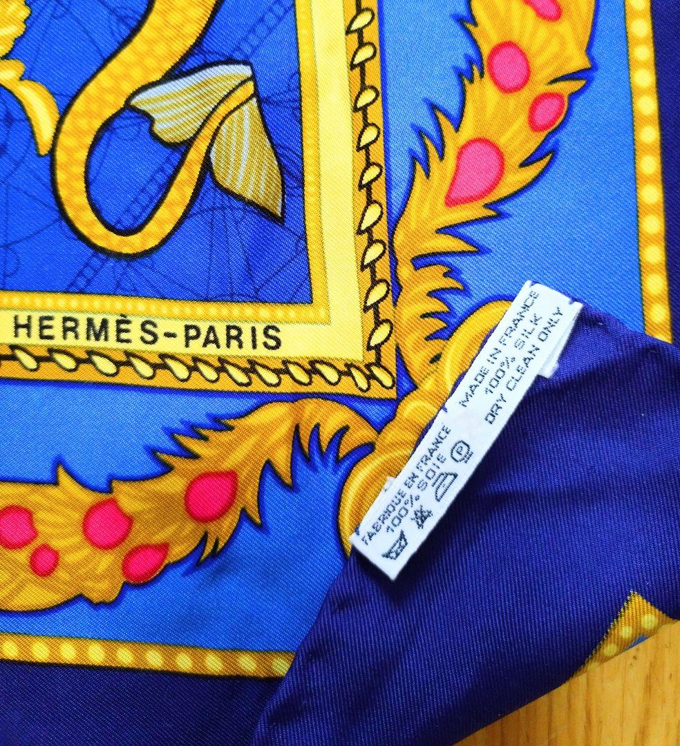 HERMES エルメス スカーフ カレ90 ベニスの舟乗り